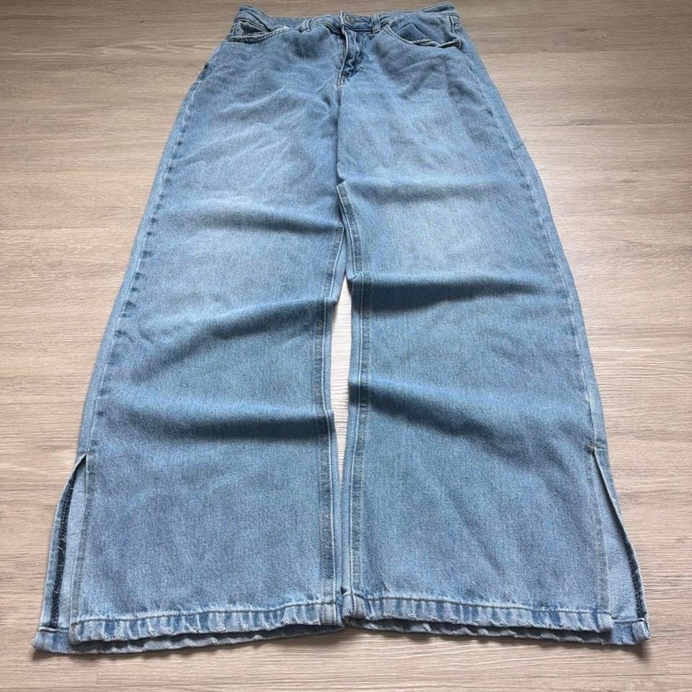 28x28 Blue Baggy Wide Leg Faded Denim Jeans Y2K Vintage 2000s